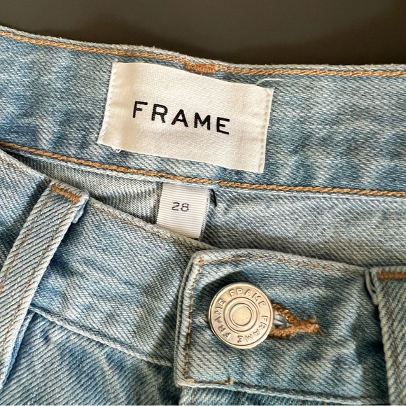 FRAME Wide Leg Baggy Jeans High Rise - Picture 5 of 14